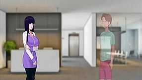 Big tits and hard cock in anime blowjob sex video
