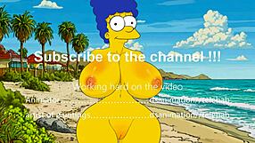Marge's nude beach antics in new DSanimatin parody