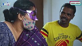 Beautiful Indian housewife in hot sexual action