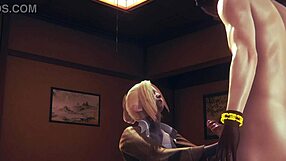 Japanese futanari hentai with creampie and facial cumshot