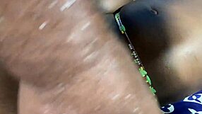 Big black pussy lips: a romantic creampie scene
