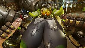 3D animated Overwatch compilation with the heroine Orisa