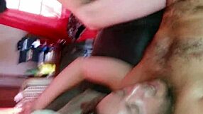 Gay interracial sex with an amateur and a black bull without a condom