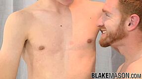 A red-haired gay man has rough anal sex with his smooth and straight twink partner
