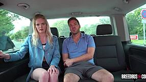 A perfect body and great nipples with a big cock in a car fuckfest