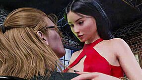 3D animated porn game with double action and big tits
