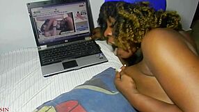 Big beautiful black woman gets rough and tumble creampie