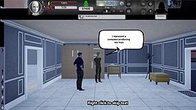 A 3D animated hentai with a big-breasted woman and a fat man, a cost of survival story