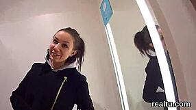 Czech kitten seduces in mall and gets a hardcore POV fuck