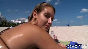 POV experience with an 18-year-old girl who shows off her skills with a hard cock