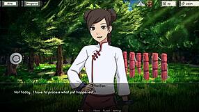 3D animated Naruto kunoichi trainer Dinaki in forest sex