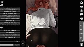 Makima’s hot and steamy experience in a hentai game