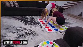 Playing with my stepsister and girlfriend like we're family