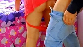 My cute Latina teen stepdaughter caught us and now begs for her first hard pounding