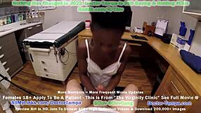 First time black beauty gets her pussy probed by a gynecologist