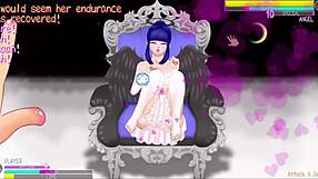 3D cartoon of Nade Nade's big tits bouncing wildly