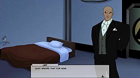 Cartoon porn with rough sex and leash training with a teen superhero