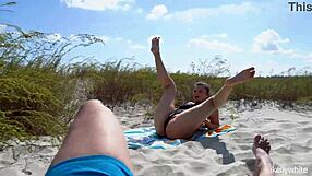 got wild with public sex on the beach