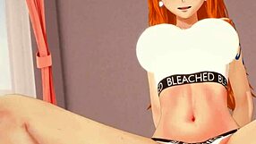 3D animated cartoon with Nami from One Piece having sex