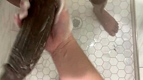 sexy 18yo stepdaughter jerks black stepdad’s huge cock clean