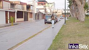 Hard Anal Action for Petite Venezuelan Brunette in Doggystyle Scene