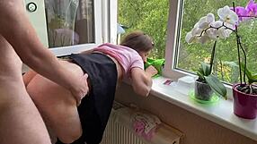 Petite girl gets rough fucked in different positions
