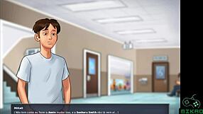 Big-boobed teacher gets it from eager student's friend