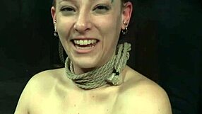 Red hair BDSM submissive is humiliated by her male overlord