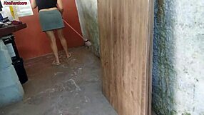 Hot Brazilian housewife satisfies her boss with oral sex