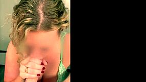 Pretty woman gives good blowjob and rides dick like in a porn movie