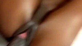 Beautiful black beauty gets big black cock inside her vagina