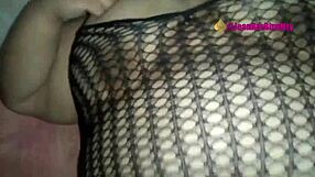 Married woman cheats and wears lingerie while being intimate with her lover