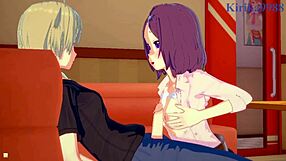 Rin and Ko's intense futanari sex in hentai game