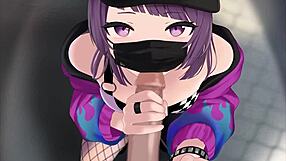 Animated Blow Away Compilation Onahole Challenge Featuring Najar in Wild Action