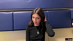 Public agent offers a girl a train audition