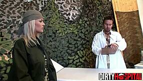Training session with Doctor Titus Steel and patient Jasmine Rogue at DirtyHospital.