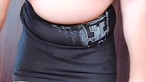 Amateur gay crossdresser twerks big white ass for your pleasure