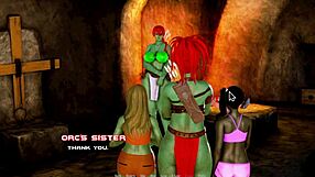 A beautiful orc mistress has come to the breeding island in episode 23