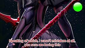 Femdom edging and hardcore action in scathachs hentai JOI