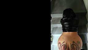 Big ass latina gets creampied in public stairway of shame