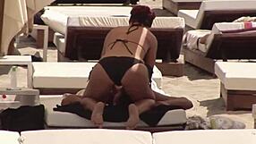 Sexy teens in thongs party and get naughty on holiday