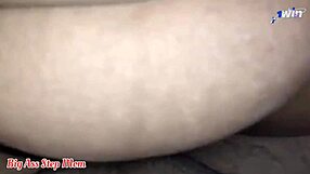 Step mother and step son share a bed and have sex
