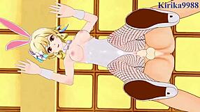 Paimon, Lumine, Aether in Intense Genshin Impact Hentai Sex Scene