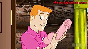 National gay porn with a sex cartoon of a Brazilian gay pornstar