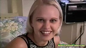 Ed Powers' garage porn with a retro look and a hot blond babe getting it hard in the pussy