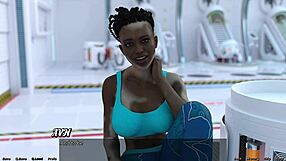 Zara in space: Curvy cutie in a tight spot