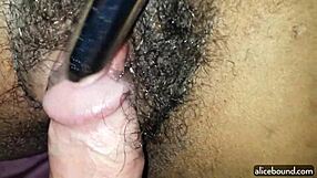 Amateur couple tries out a vibrator together in a POV style video