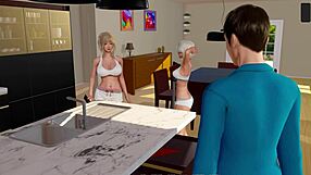 Ripples part 12: a porn video game walkthrough with ball licking and big tits