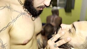 Muscular twink gets dominated by black stud in Surubão