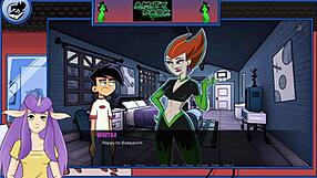 Danny Phantom fights Spectra in Amity Park once again in this cartoon series